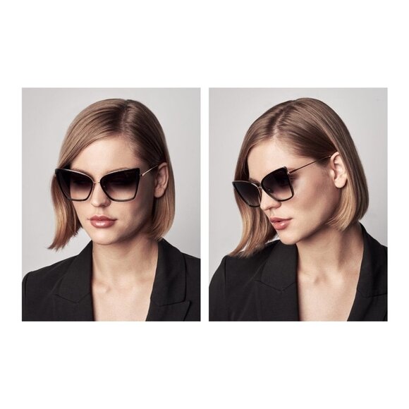 New DITA Sunbird Brown Cat Eye 21013 B Sunglasses Women - Picture 7 of 8